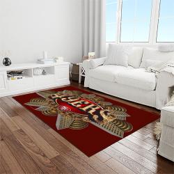 nfl san francisco 49ers football sport team logo carpet rectangle area rug for living room home room decor gift for fans light room sfre26