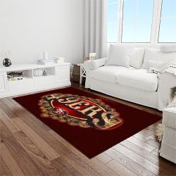 nfl san francisco 49ers football sport team logo carpet rectangle area rug for living room home room decor gift for fans light room sfre27