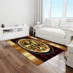 nfl san francisco 49ers football sport team logo carpet rectangle area rug for living room home room decor gift for fans light room sfre31