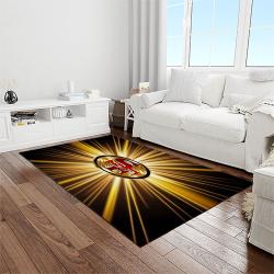 nfl san francisco 49ers football sport team logo carpet rectangle area rug for living room home room decor gift for fans light room sfre39