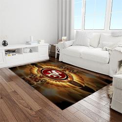 nfl san francisco 49ers football sport team logo carpet rectangle area rug for living room home room decor gift for fans light room sfre44
