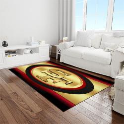 nfl san francisco 49ers football sport team logo carpet rectangle area rug for living room home room decor gift for fans light room sfre45