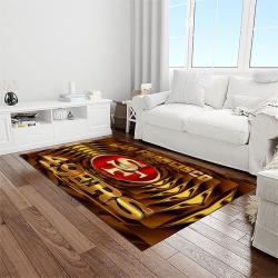 nfl san francisco 49ers football sport team logo carpet rectangle area rug for living room home room decor gift for fans light room sfre46