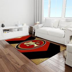nfl san francisco 49ers football sport team logo carpet rectangle area rug for living room home room decor gift for fans light room sfre47