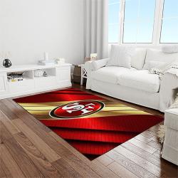 nfl san francisco 49ers football sport team logo carpet rectangle area rug for living room home room decor gift for fans light room sfre49