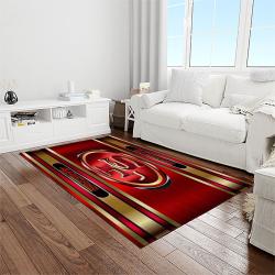 nfl san francisco 49ers football sport team logo carpet rectangle area rug for living room home room decor gift for fans light room sfre54
