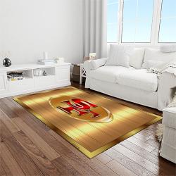 nfl san francisco 49ers football sport team logo carpet rectangle area rug for living room home room decor gift for fans light room sfre57