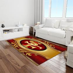 nfl san francisco 49ers football sport team logo carpet rectangle area rug for living room home room decor gift for fans light room sfre59