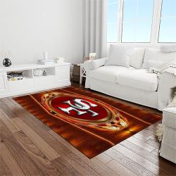nfl san francisco 49ers football sport team logo carpet rectangle area rug for living room home room decor gift for fans light room sfre62