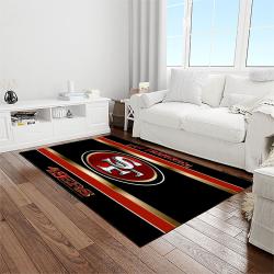 nfl san francisco 49ers football sport team logo carpet rectangle area rug for living room home room decor gift for fans light room sfre69