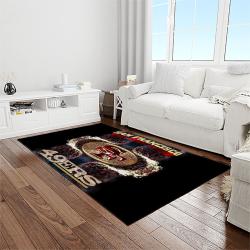 nfl san francisco 49ers football sport team logo carpet rectangle area rug for living room home room decor gift for fans light room sfre70