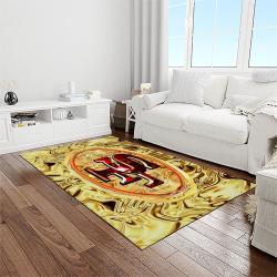 nfl san francisco 49ers football sport team logo carpet rectangle area rug for living room home room decor gift for fans light room sfre78
