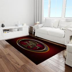 nfl san francisco 49ers football sport team logo carpet rectangle area rug for living room home room decor gift for fans light room sfre91