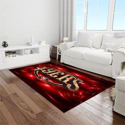 nfl san francisco 49ers football sport team logo carpet rectangle area rug for living room home room decor gift for fans light room sfre94