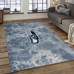 NFL Seattle Seahawks Rectangle Rug Personalized Non-Slip Carpet Gift For Football Fans SASH12