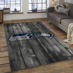 NFL Seattle Seahawks Rectangle Rug Personalized Non-Slip Carpet Gift For Football Fans SASH16