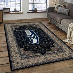 NFL Seattle Seahawks Rectangle Rug Personalized Non-Slip Carpet Gift For Football Fans SASH2