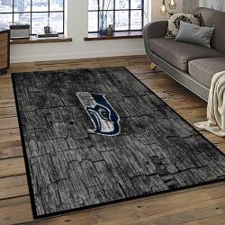 NFL Seattle Seahawks Rectangle Rug Personalized Non-Slip Carpet Gift For Football Fans SASH3