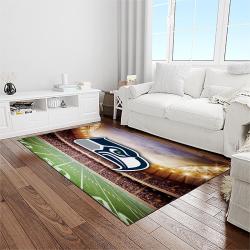 nfl seattle seahawks football sport team logo carpet rectangle area rug for living room home room decor gift for fans light room sash17
