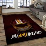 nfl washington commanders football sport team logo carpet rectangle area rug for living room home room decor gift for fans dark room wtc25