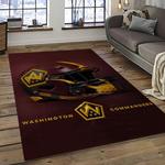 nfl washington commanders football sport team logo carpet rectangle area rug for living room home room decor gift for fans dark room wtc27