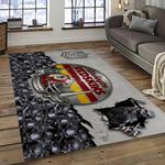 nfl washington commanders football sport team logo carpet rectangle area rug for living room home room decor gift for fans dark room wtc34