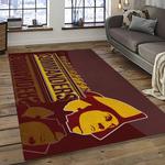 nfl washington commanders football sport team logo carpet rectangle area rug for living room home room decor gift for fans dark room wtc35