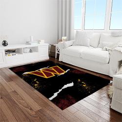 nfl washington commanders football sport team logo carpet rectangle area rug for living room home room decor gift for fans light room wtc16