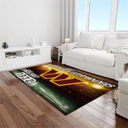 nfl washington commanders football sport team logo carpet rectangle area rug for living room home room decor gift for fans light room wtc2