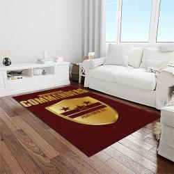 nfl washington commanders football sport team logo carpet rectangle area rug for living room home room decor gift for fans light room wtc20