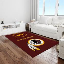 nfl washington commanders football sport team logo carpet rectangle area rug for living room home room decor gift for fans light room wtc22