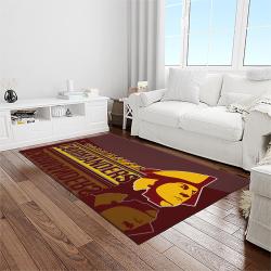 nfl washington commanders football sport team logo carpet rectangle area rug for living room home room decor gift for fans light room wtc35