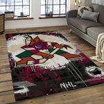 nhl arizona coyotes hockey sport team logo carpet rectangle area rug for living room home room decor gift for fans dark room azc4