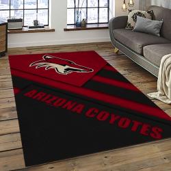 NHL Arizona Coyotes Rectangle Rug Personalized Non-Slip Carpet Gift For Ice Hockey Fans AZC40