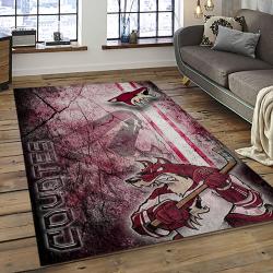 NHL Arizona Coyotes Rectangle Rug Personalized Non-Slip Carpet Gift For Ice Hockey Fans AZC52