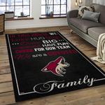 nhl arizona coyotes hockey sport team logo carpet rectangle area rug for living room home room decor gift for fans dark room azc6