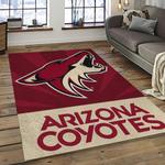 nhl arizona coyotes hockey sport team logo carpet rectangle area rug for living room home room decor gift for fans dark room azc7