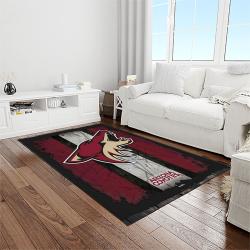 nhl arizona coyotes hockey sport team logo carpet rectangle area rug for living room home room decor gift for fans light room azc10