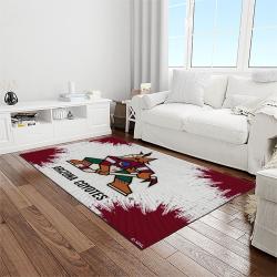 nhl arizona coyotes hockey sport team logo carpet rectangle area rug for living room home room decor gift for fans light room azc11