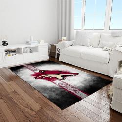 nhl arizona coyotes hockey sport team logo carpet rectangle area rug for living room home room decor gift for fans light room azc12