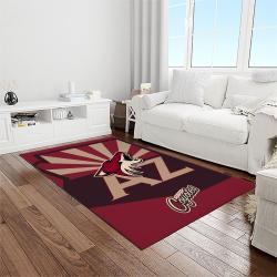 nhl arizona coyotes hockey sport team logo carpet rectangle area rug for living room home room decor gift for fans light room azc16