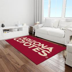 nhl arizona coyotes hockey sport team logo carpet rectangle area rug for living room home room decor gift for fans light room azc18
