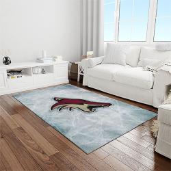 nhl arizona coyotes hockey sport team logo carpet rectangle area rug for living room home room decor gift for fans light room azc23