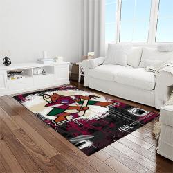 nhl arizona coyotes hockey sport team logo carpet rectangle area rug for living room home room decor gift for fans light room azc4