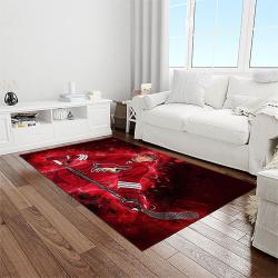 nhl arizona coyotes hockey sport team logo carpet rectangle area rug for living room home room decor gift for fans light room azc41