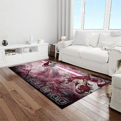 nhl arizona coyotes hockey sport team logo carpet rectangle area rug for living room home room decor gift for fans light room azc52