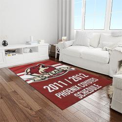 nhl arizona coyotes hockey sport team logo carpet rectangle area rug for living room home room decor gift for fans light room azc8