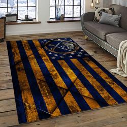 NHL Buffalo Sabres Hockey Sport Team Logo Carpet Rectangle Area Rug For Living Room Home Room Decor Gift For Fans BFS16