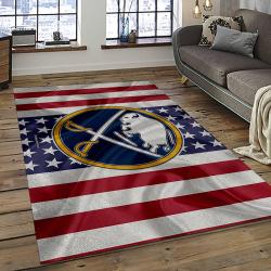 NHL Buffalo Sabres Rectangle Rug Personalized Non-Slip Carpet Gift For Ice Hockey Fans BFS20