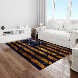 nhl buffalo sabres hockey sport team logo carpet rectangle area rug for living room home room decor gift for fans light room bfs16